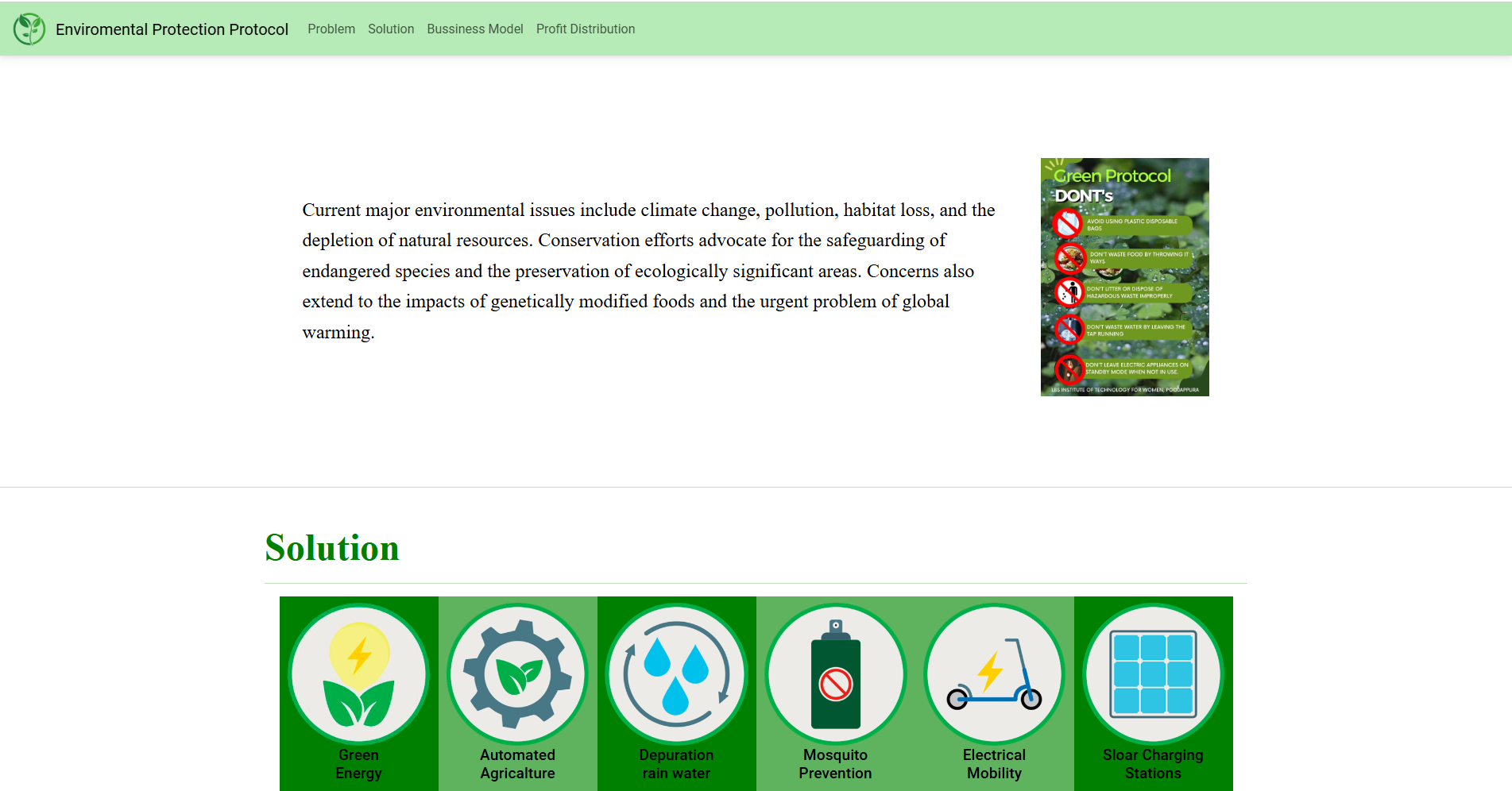 Enviromental Protection Protocol