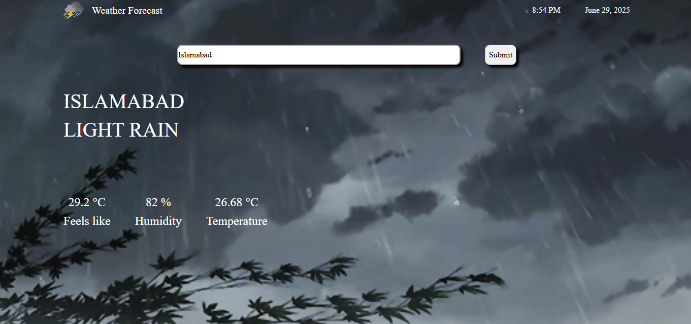 Weather Forecast App